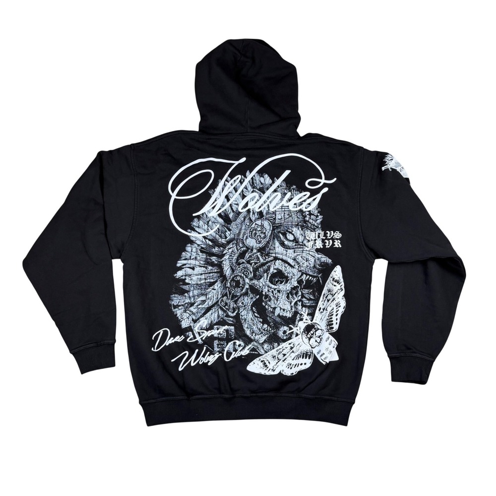 Darc Sport Bravery Pierce Hoodie Black‎ White Wolves Club Large 1 of 500 DSFH002